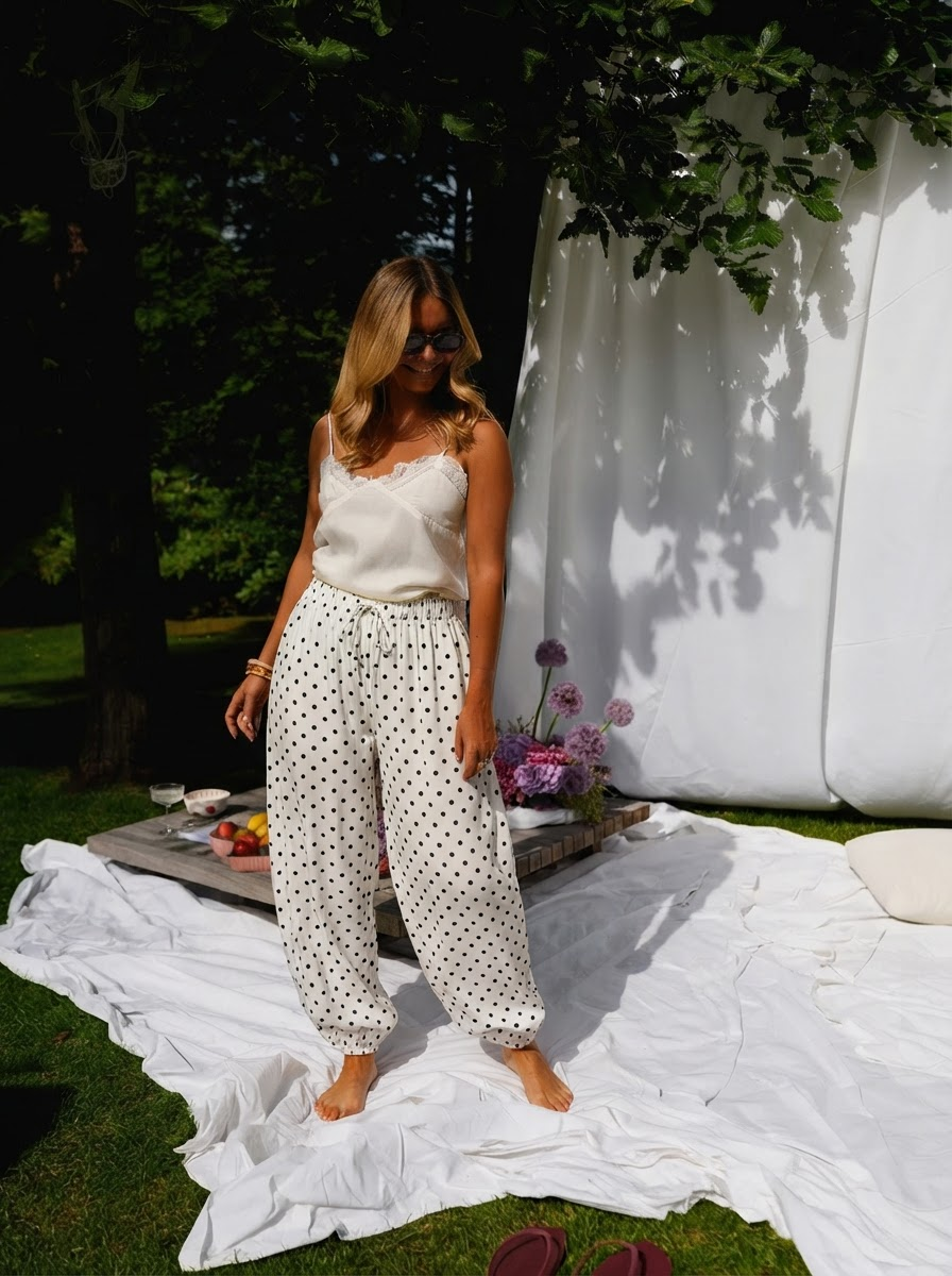 Polka Dot Harem Trousers