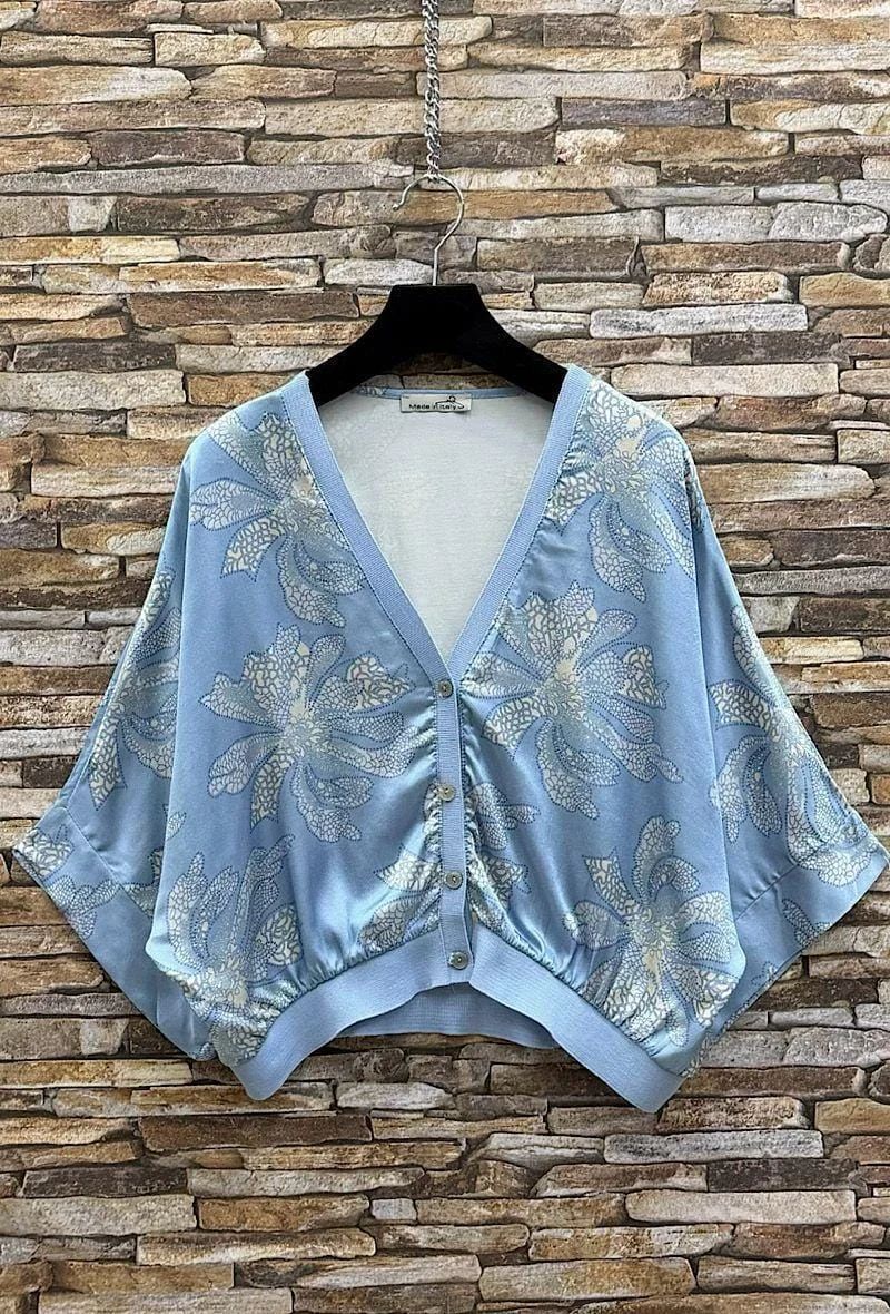Rebecca Printed Button Top
