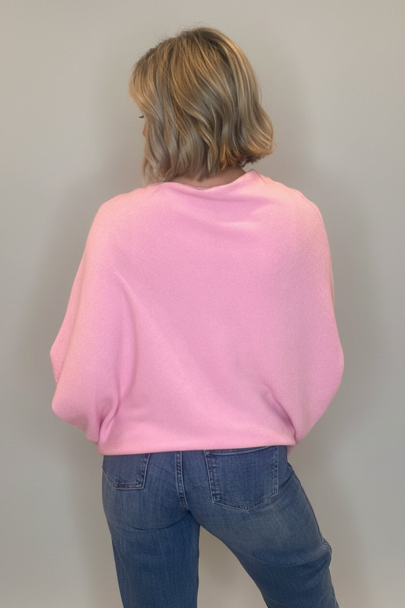 Asymmetrical Poncho Knit-3