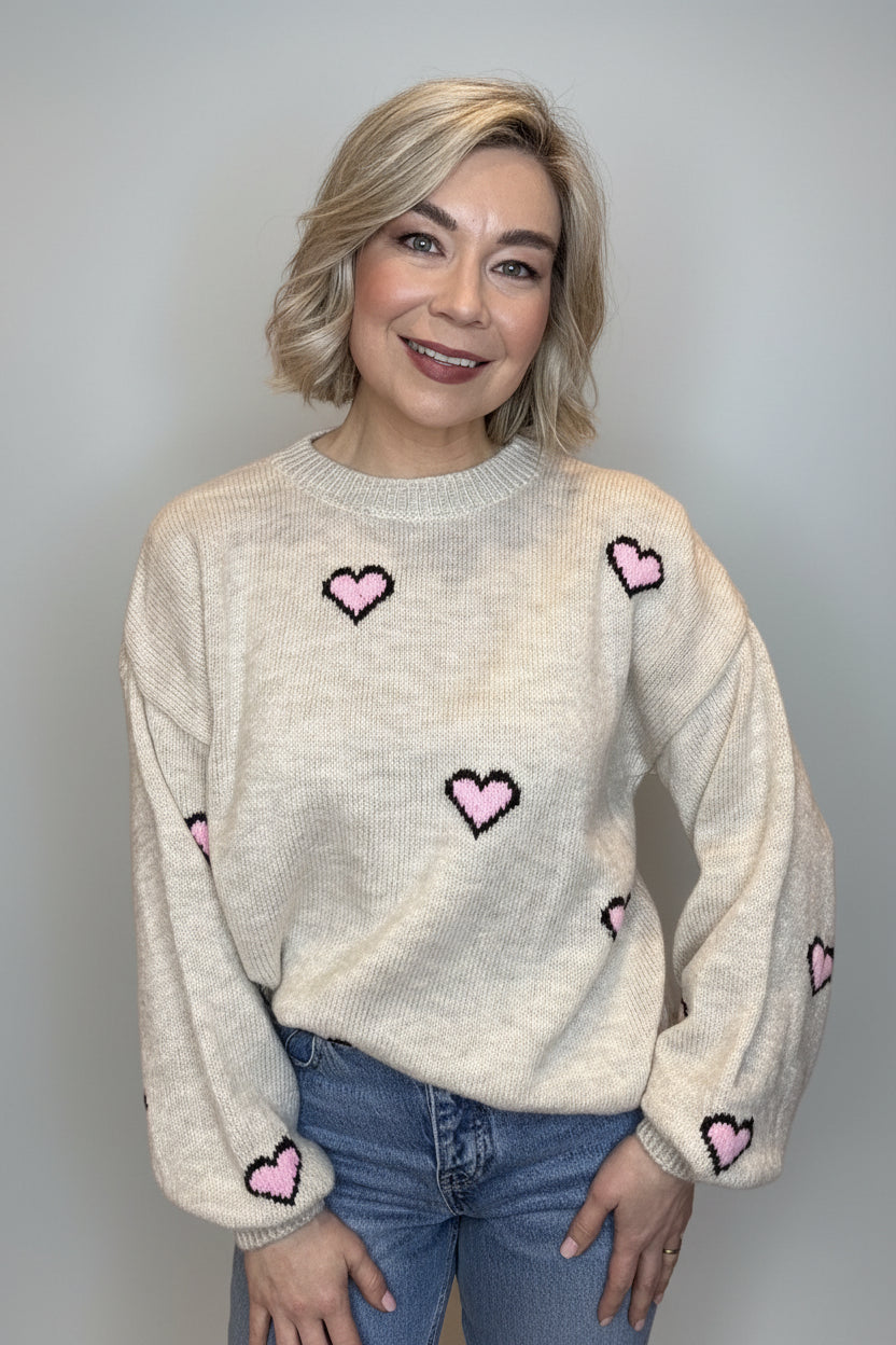 Tori Heart Knit