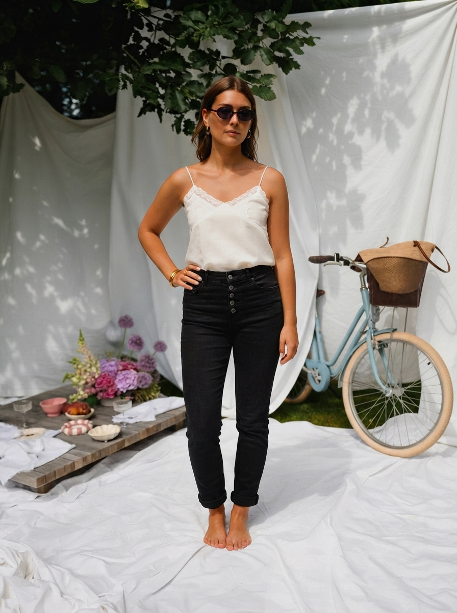 Melly Super Soft Jeans – Button-1