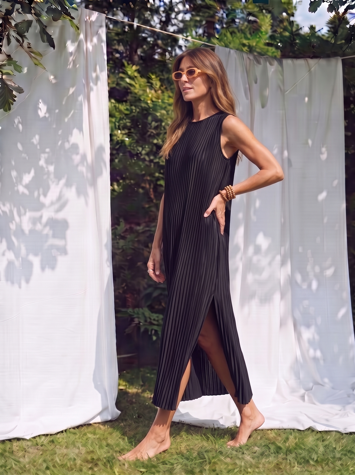 Celine Pleated Dress-3