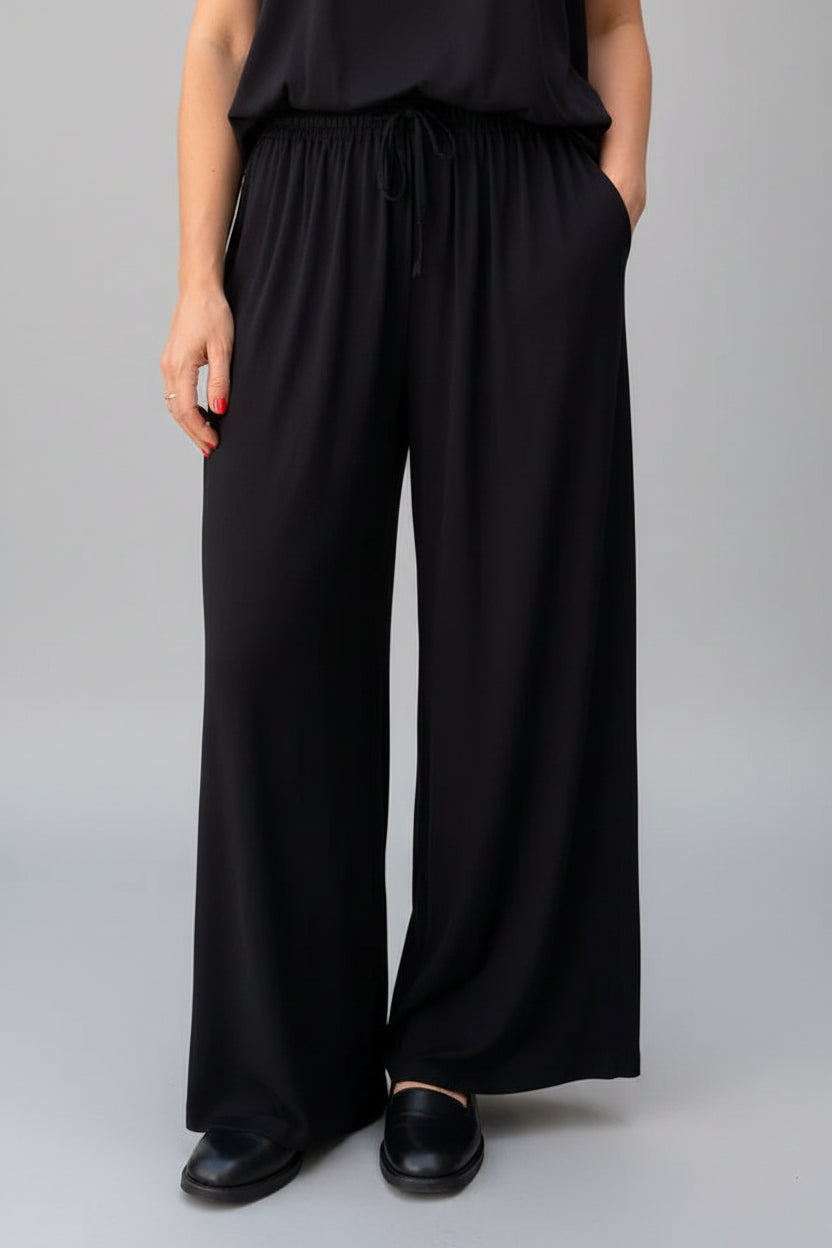 Super Soft Wide Leg Trousers-3