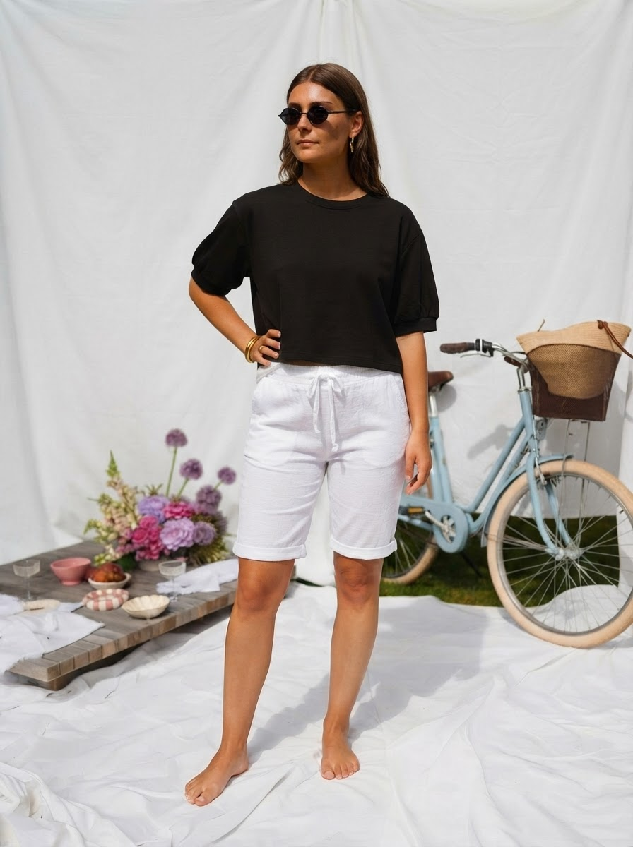 Soft Touch Puff Hem Top-7