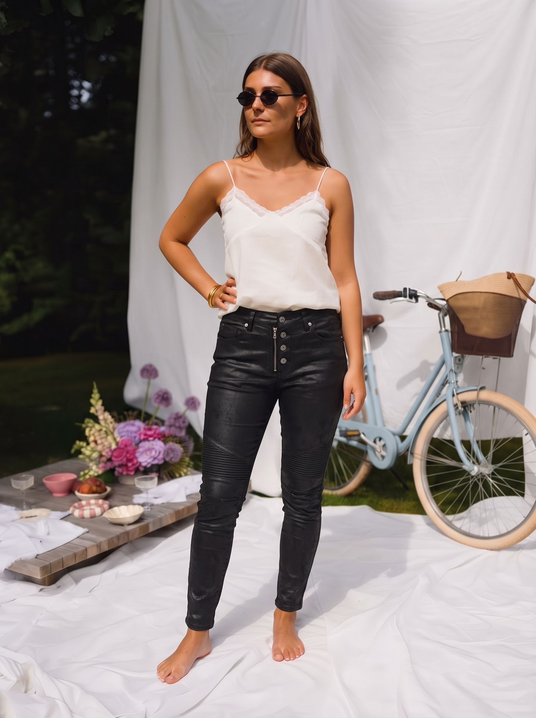 Mellys Leather-Look Button-2