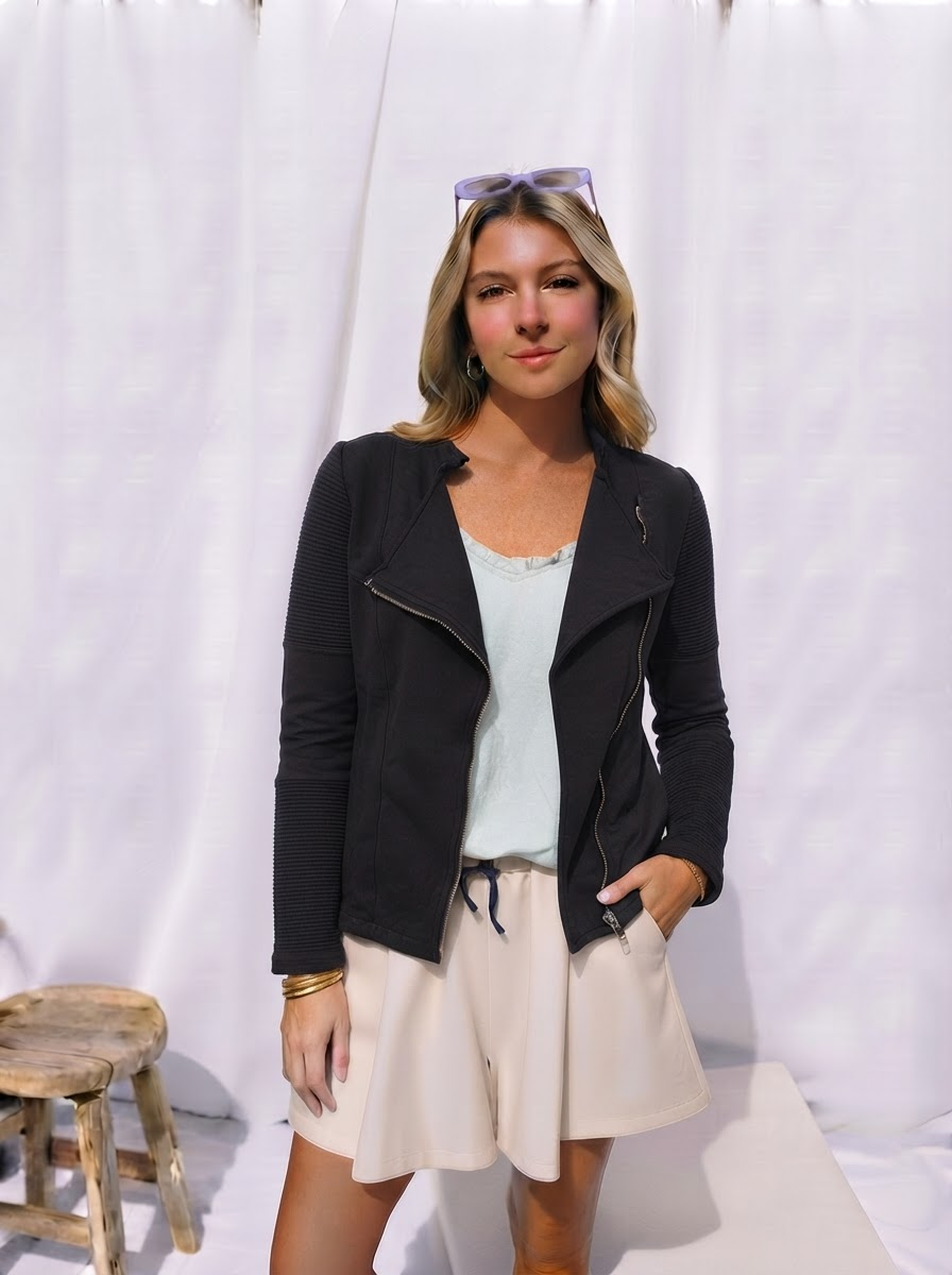 DECK Cotton Biker Jacket-5
