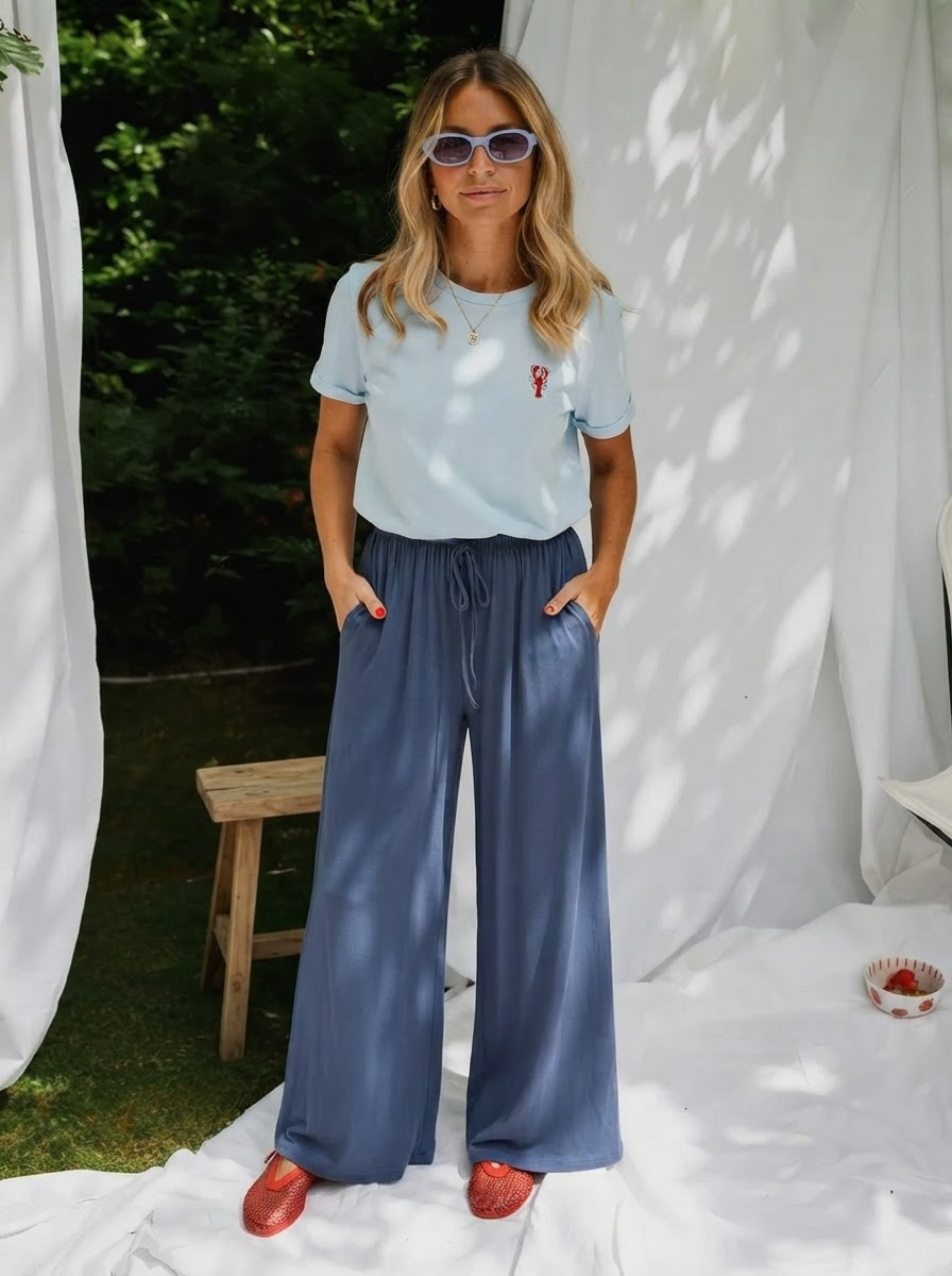 Super Soft Wide Leg Trousers-2
