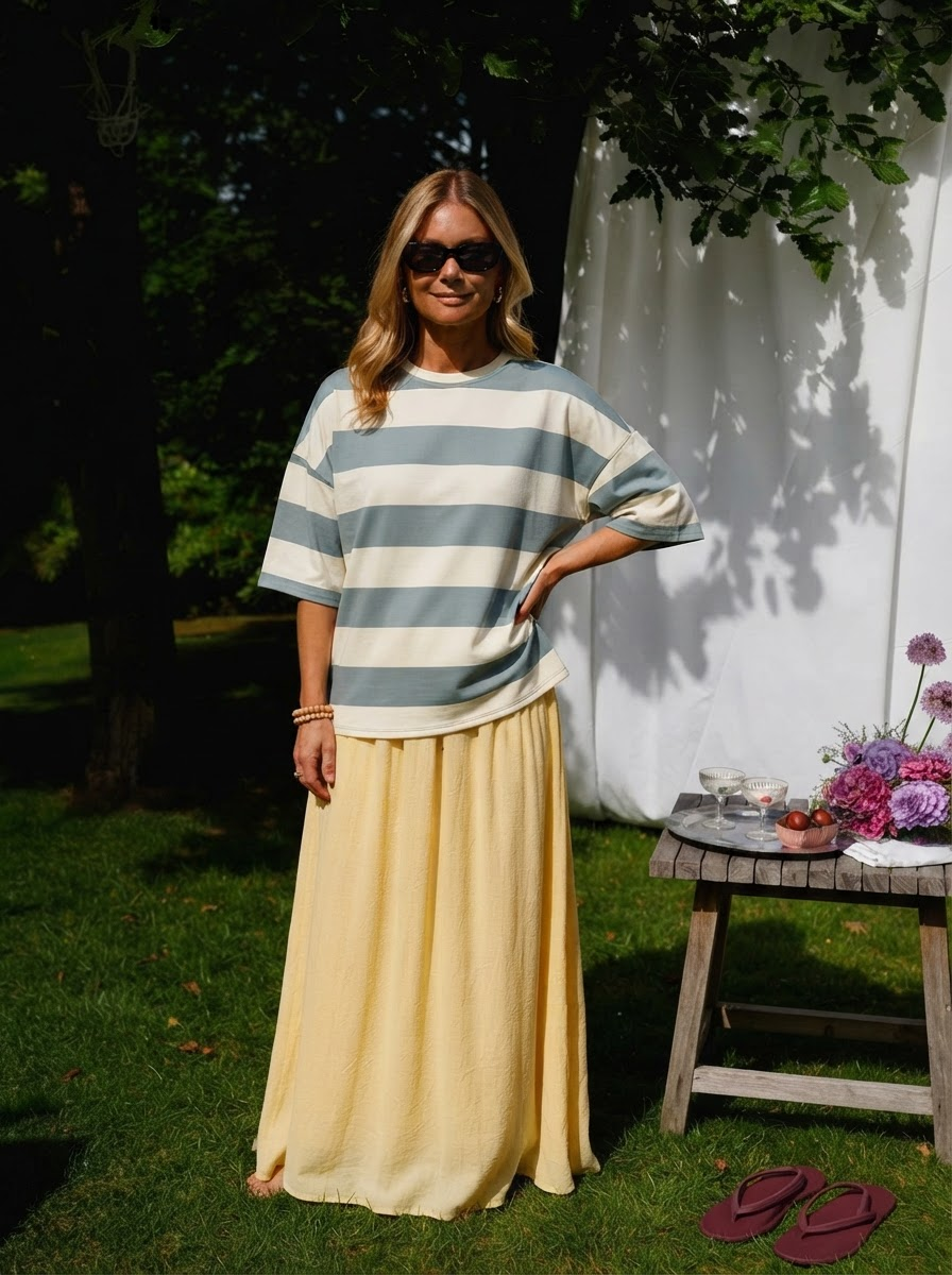 Stripe Oversized Tee-4