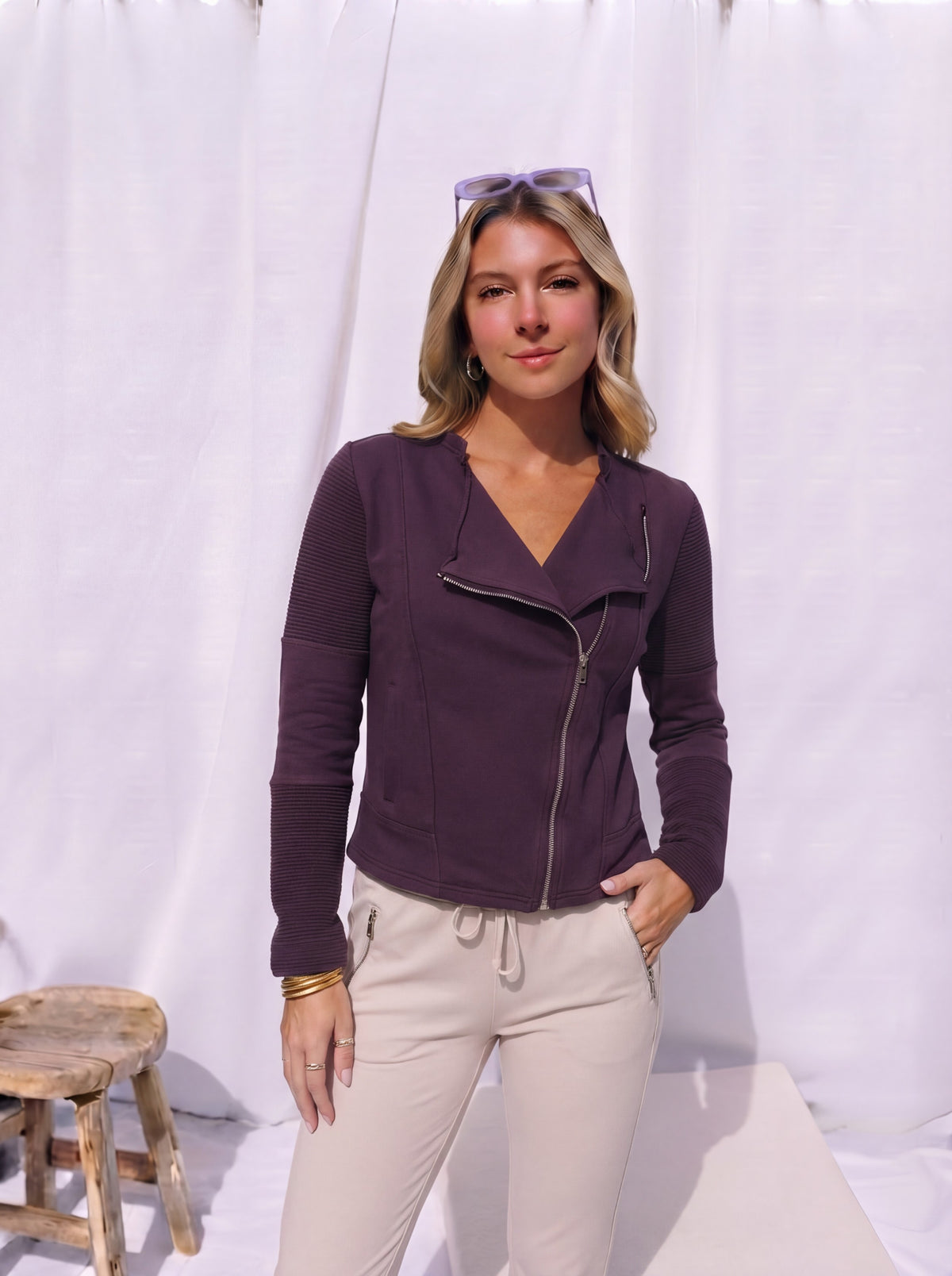 DECK Cotton Biker Jacket