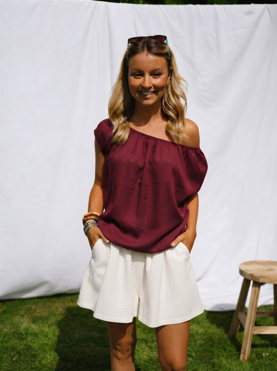 Tencel Elasticated Top-2