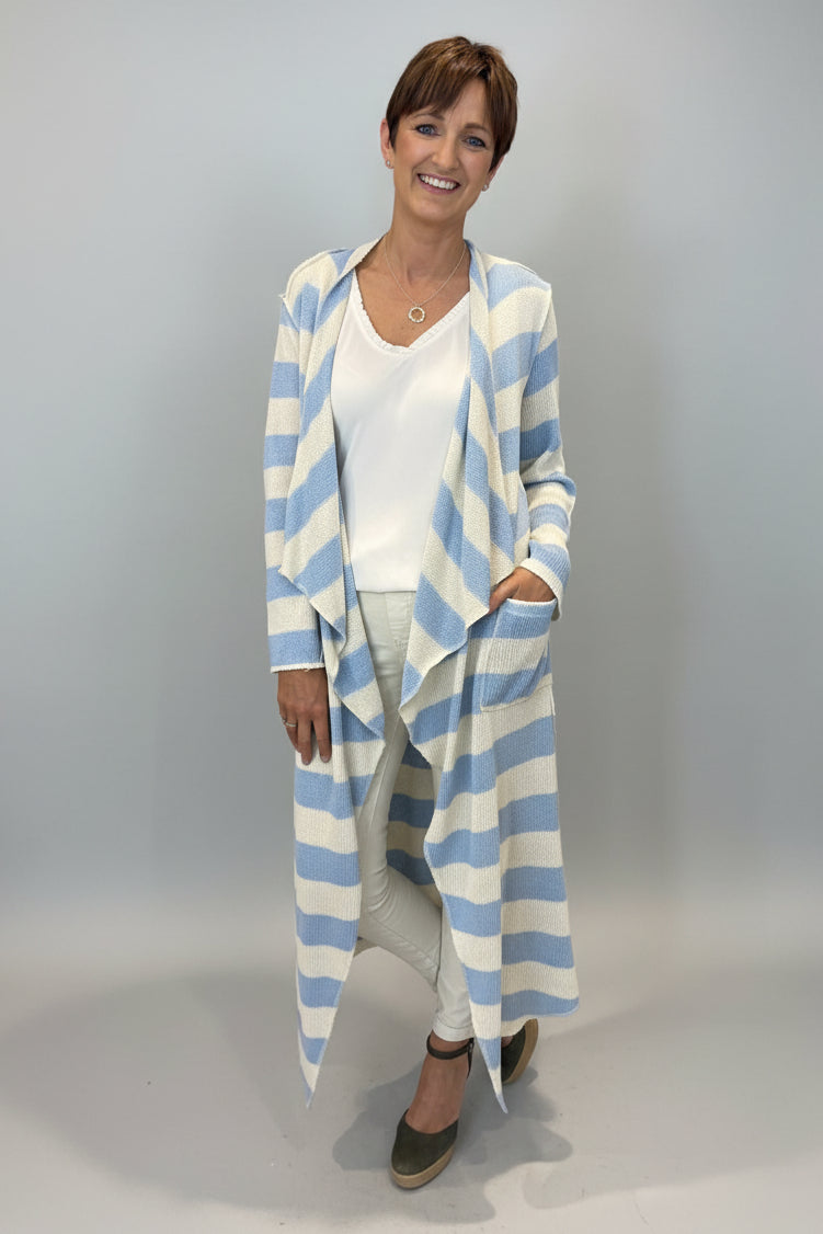 Candice Stripe Longline Cardi