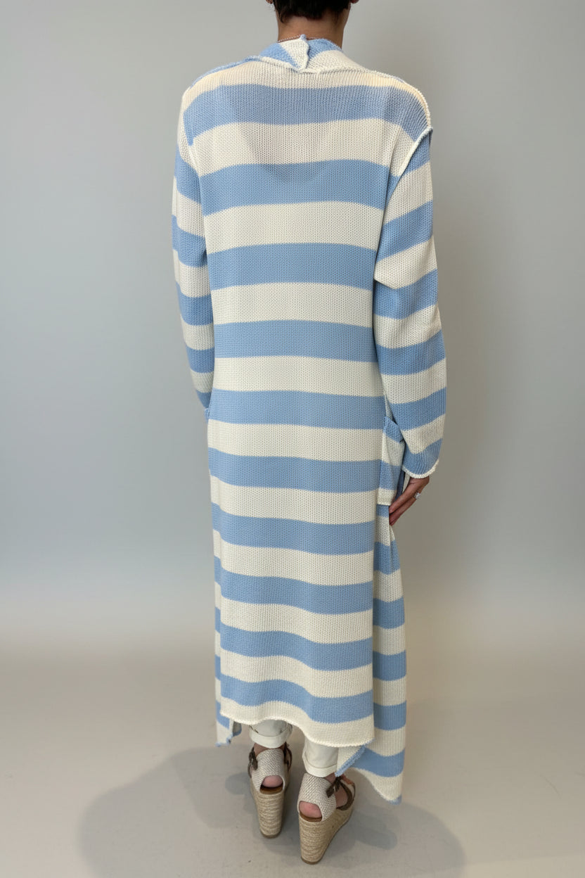 Candice Stripe Longline Cardi-3