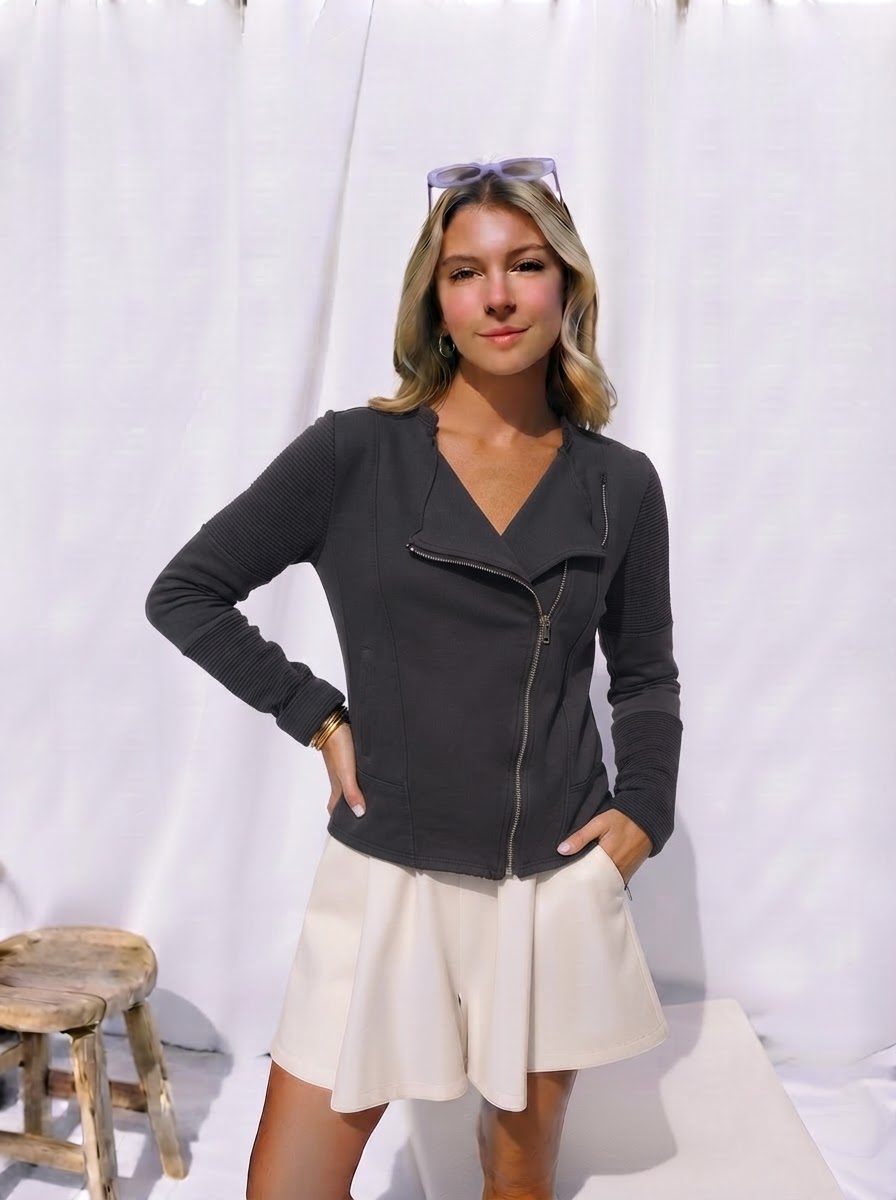 DECK Cotton Biker Jacket-2
