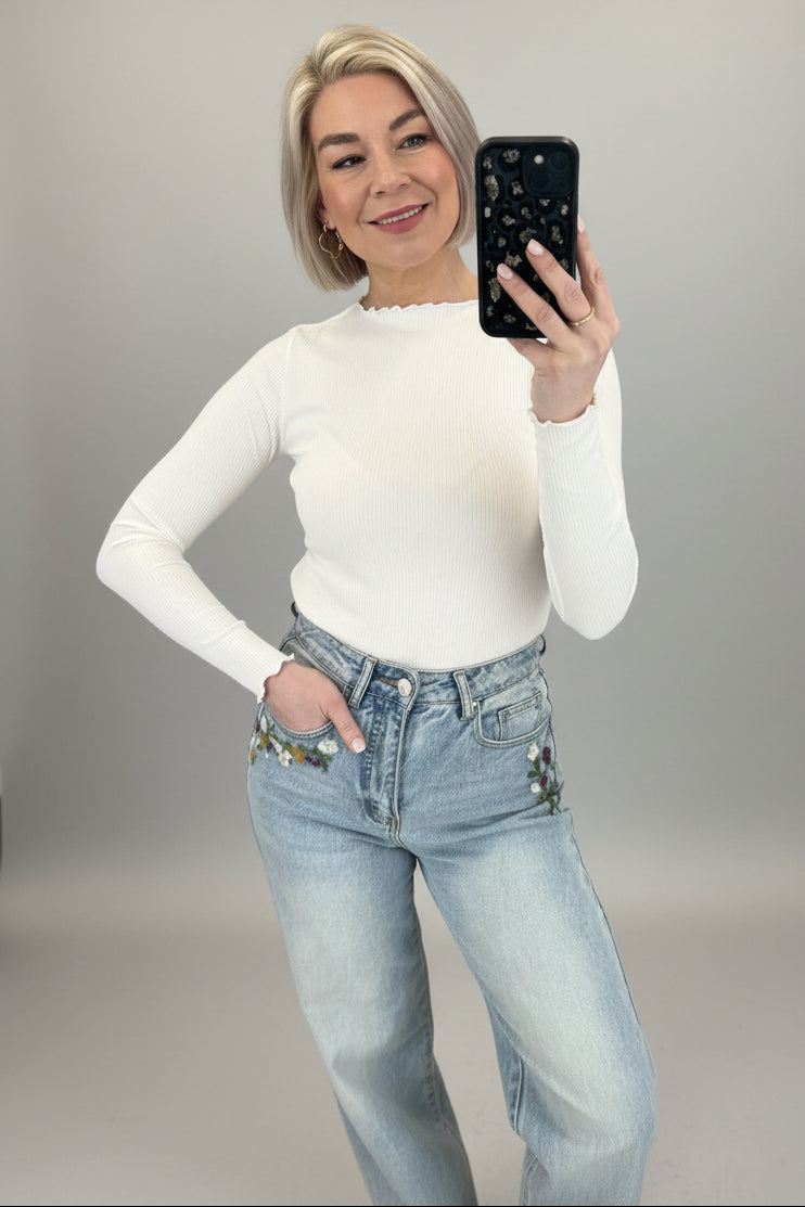 JJXX Hayden Top - Cream-3
