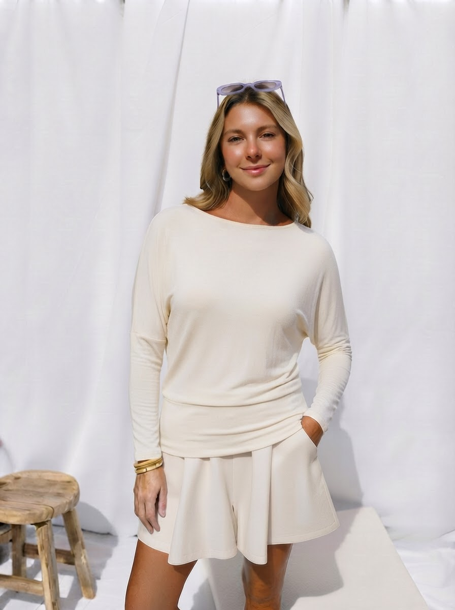 DECK Jersey Batwing Top