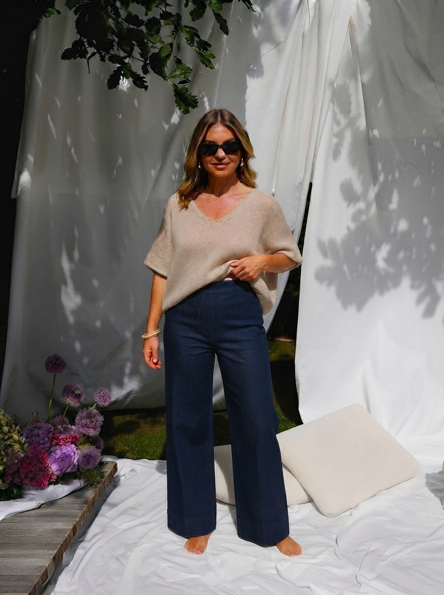 DECK Denim Wide Leg trousers-1