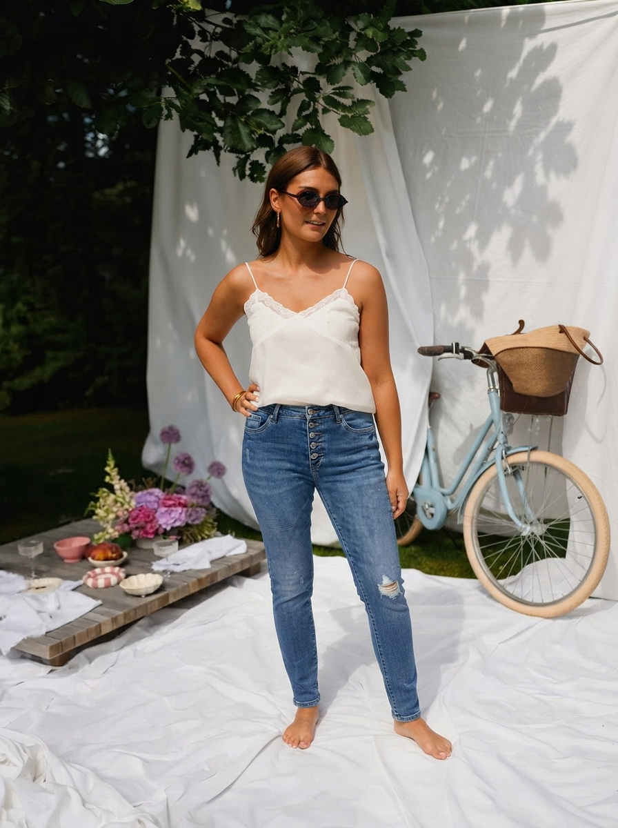 Melly Super Soft Jeans – Button-4