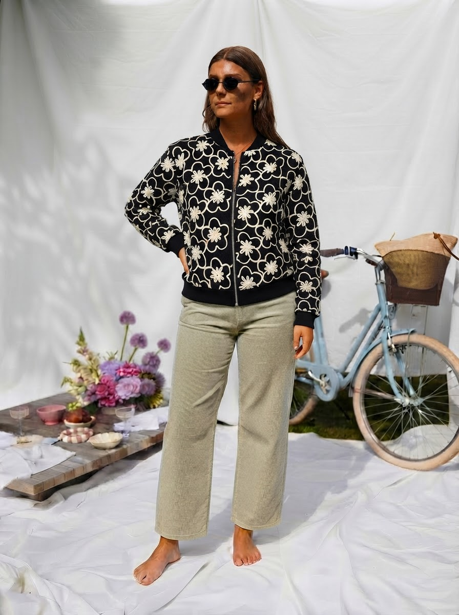 Jessie Embroidered Bomber