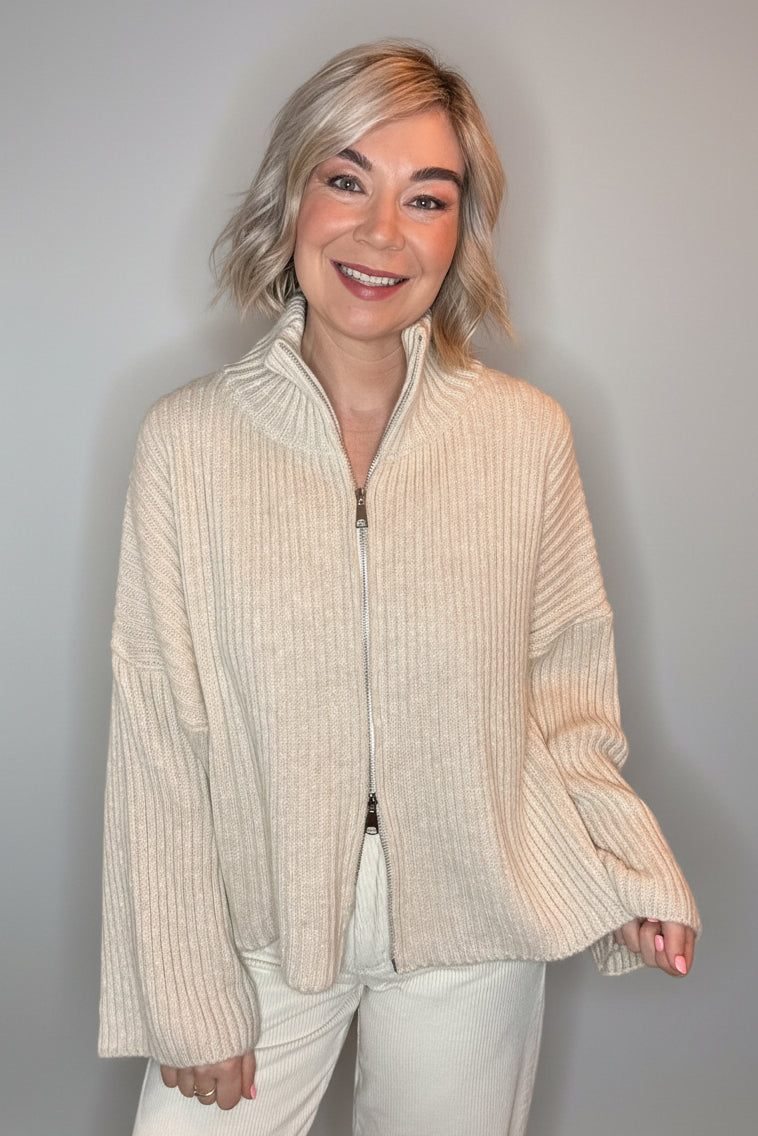 Hallie Ribbed Zip Knit-4