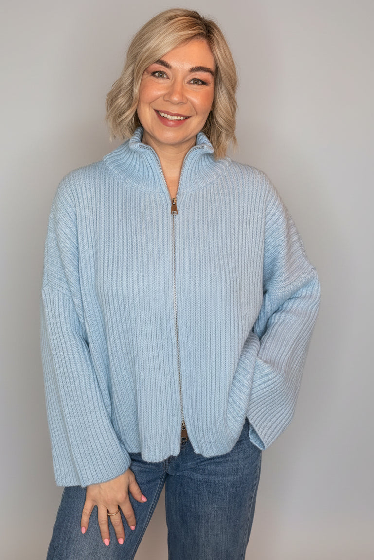 Hallie Ribbed Zip Knit-9