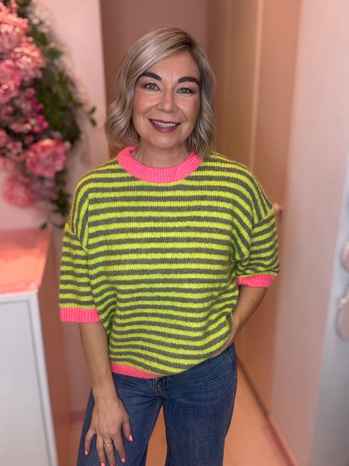 Neon Stripe Knit-1