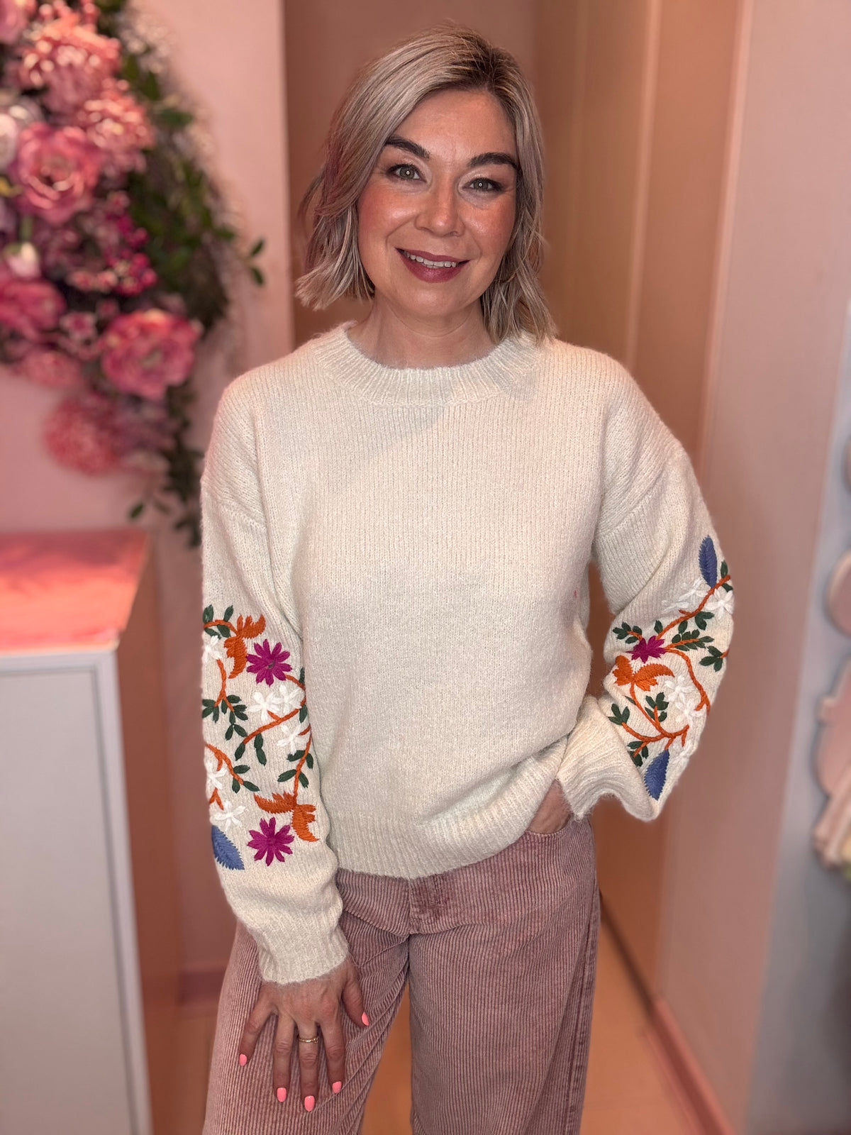 Florence Embroidered Knit-1