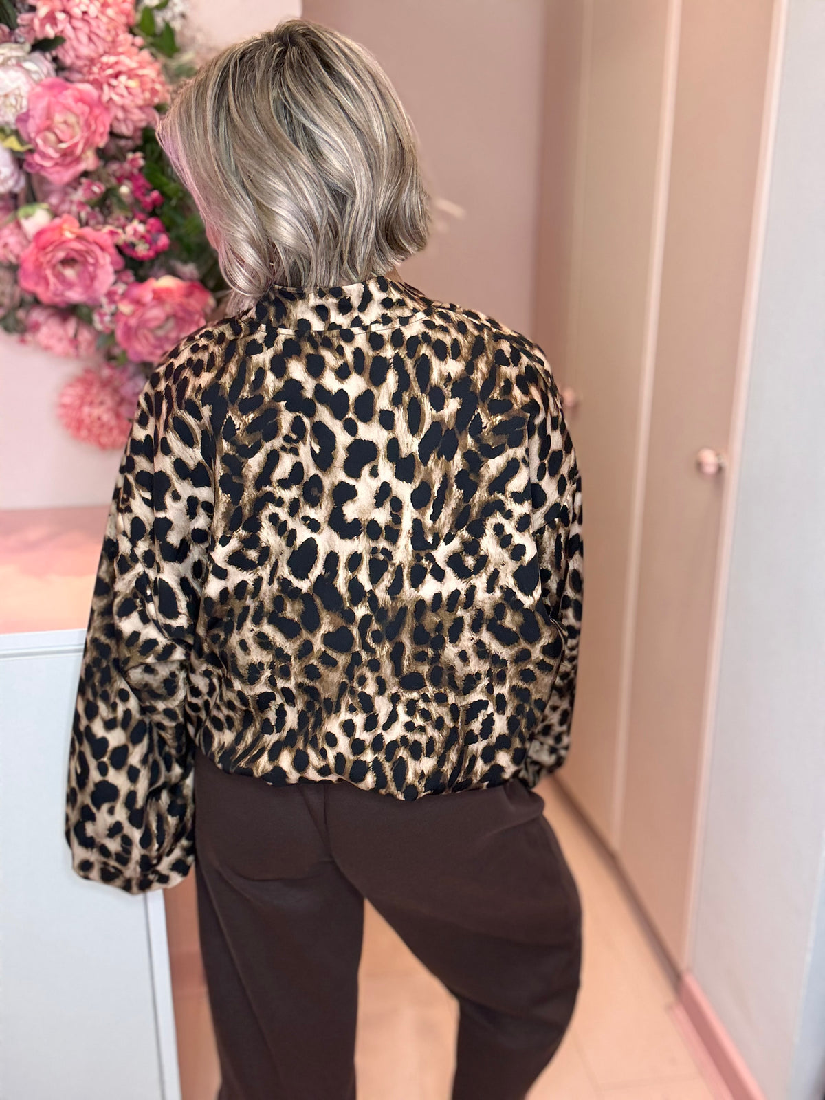Leopard Print Bomber Jacket-2