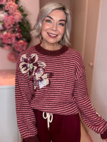 Marnie Sequin Floral Knit