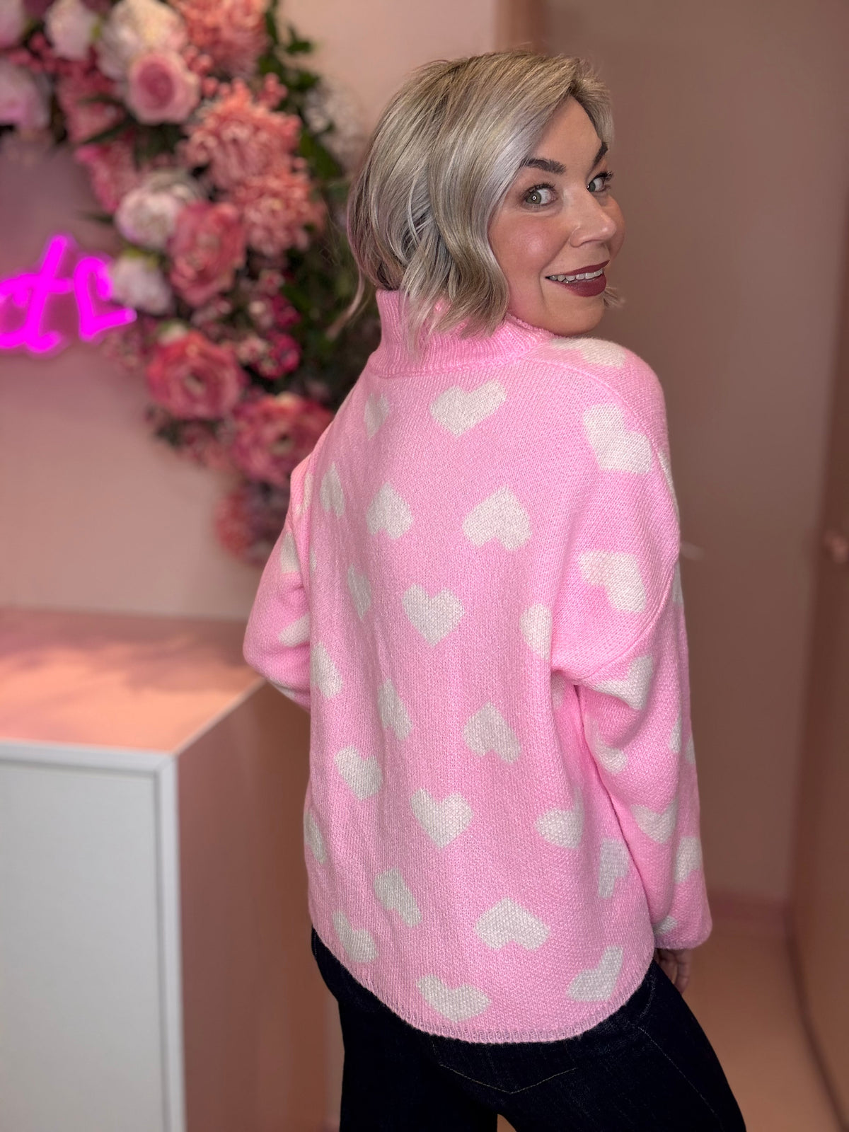 Heart Zip Knit Cardigan-7