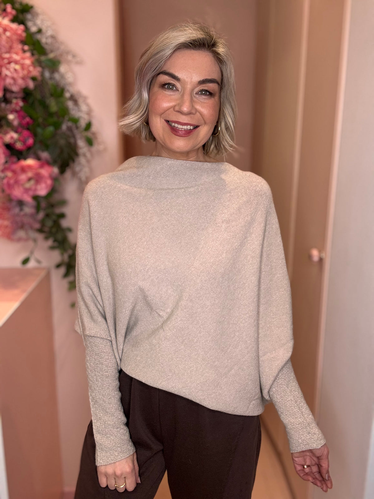 Asymmetrical Poncho Knit