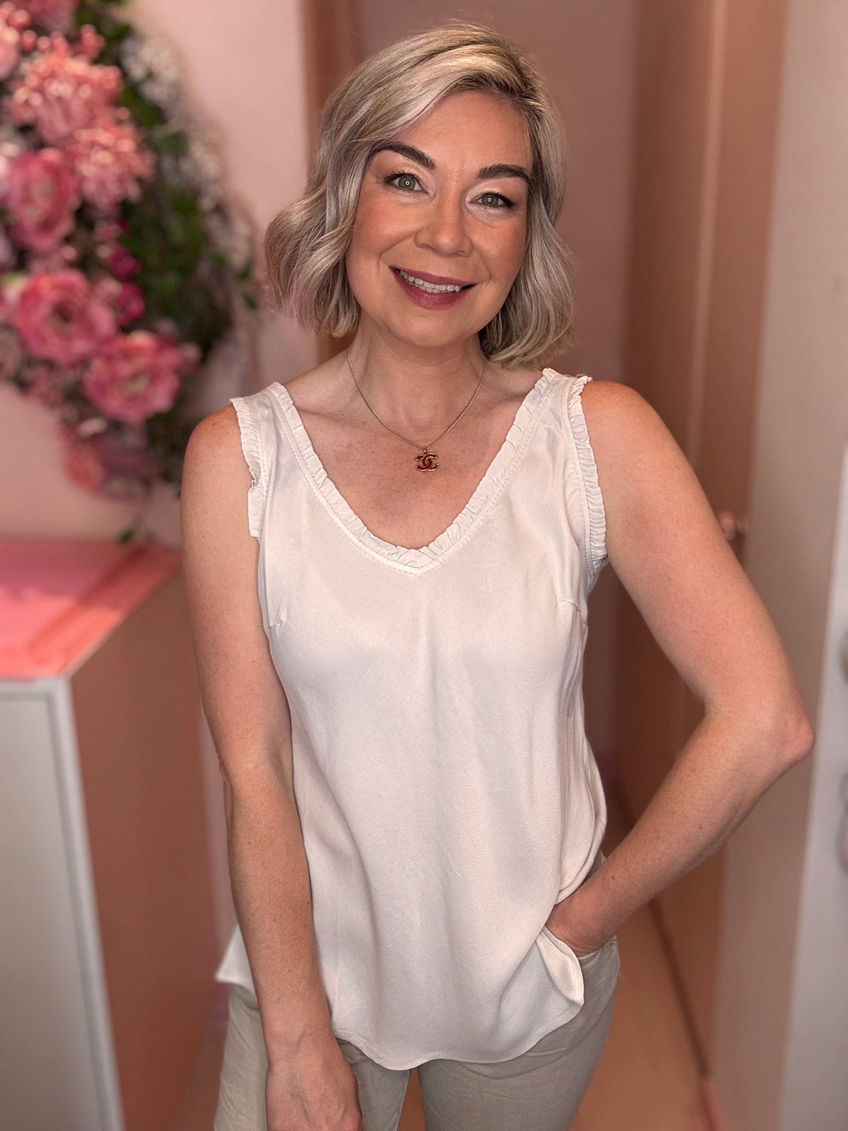 Silk Mix Cami-23