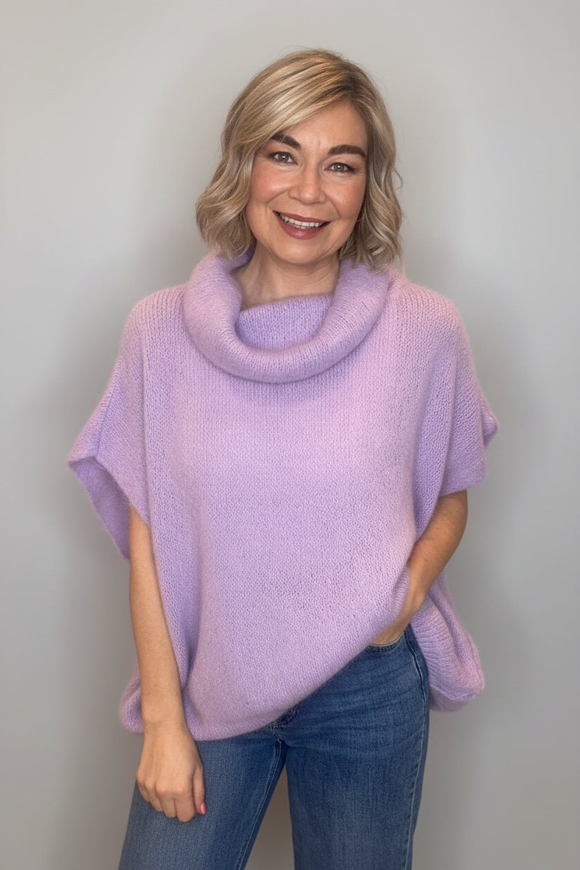 Kelsy Alpaca Knit Polo-5