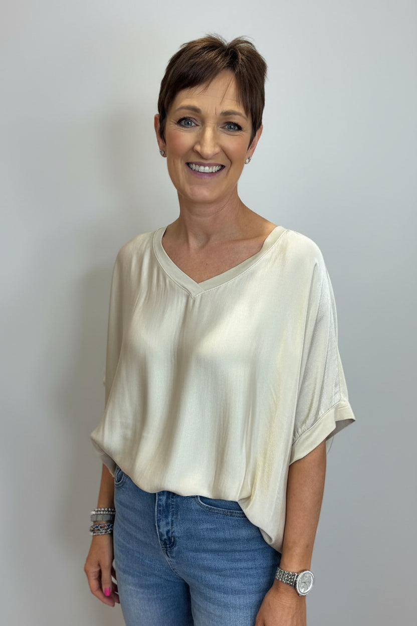 Leanne V-Neck Top-9