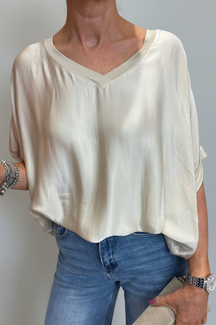 Leanne V-Neck Top-10
