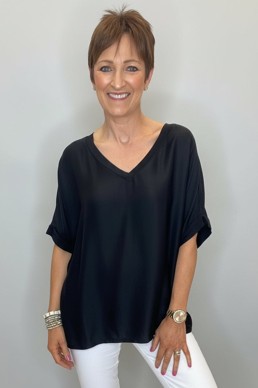Leanne V-Neck Top-8