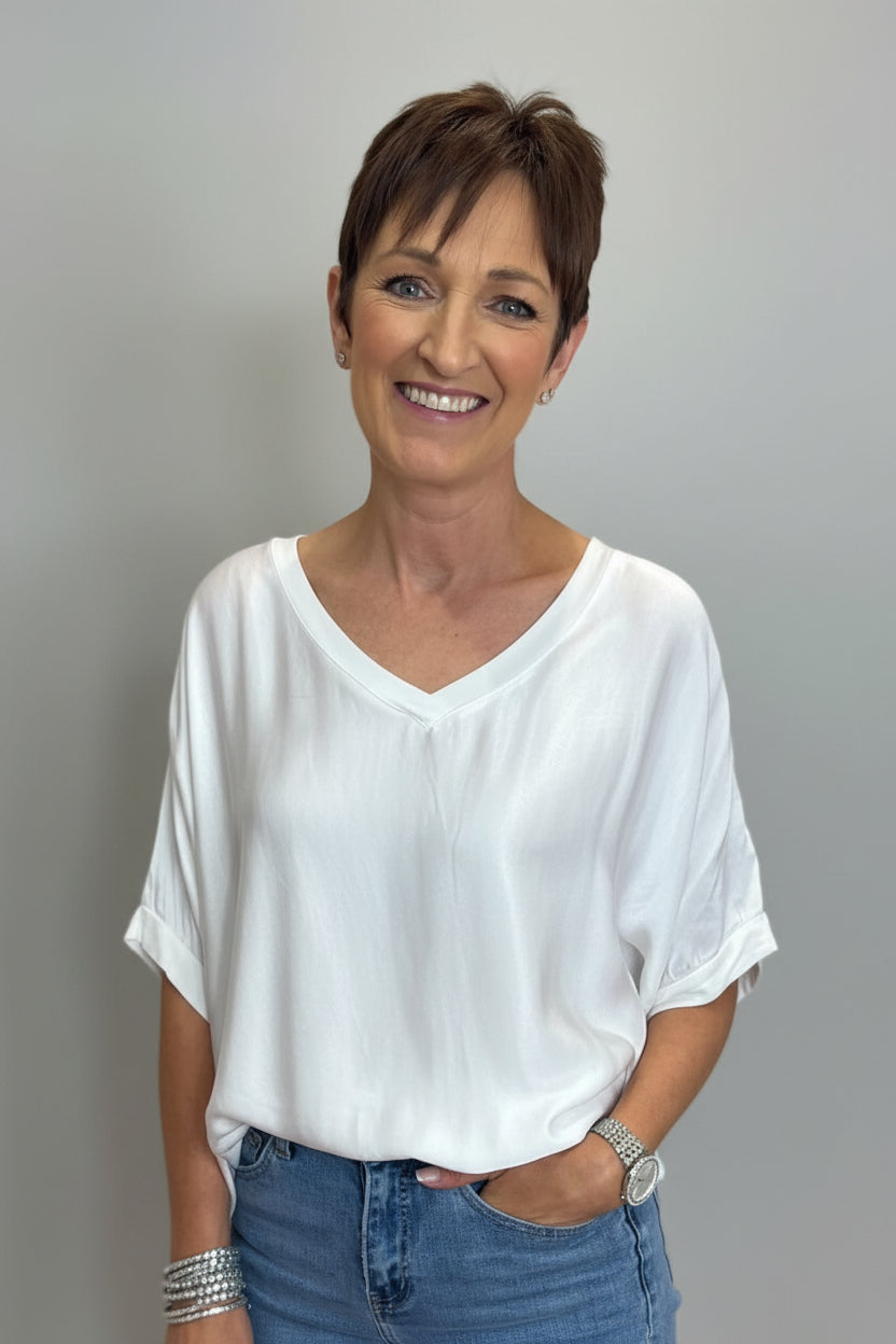 Leanne V-Neck Top-2