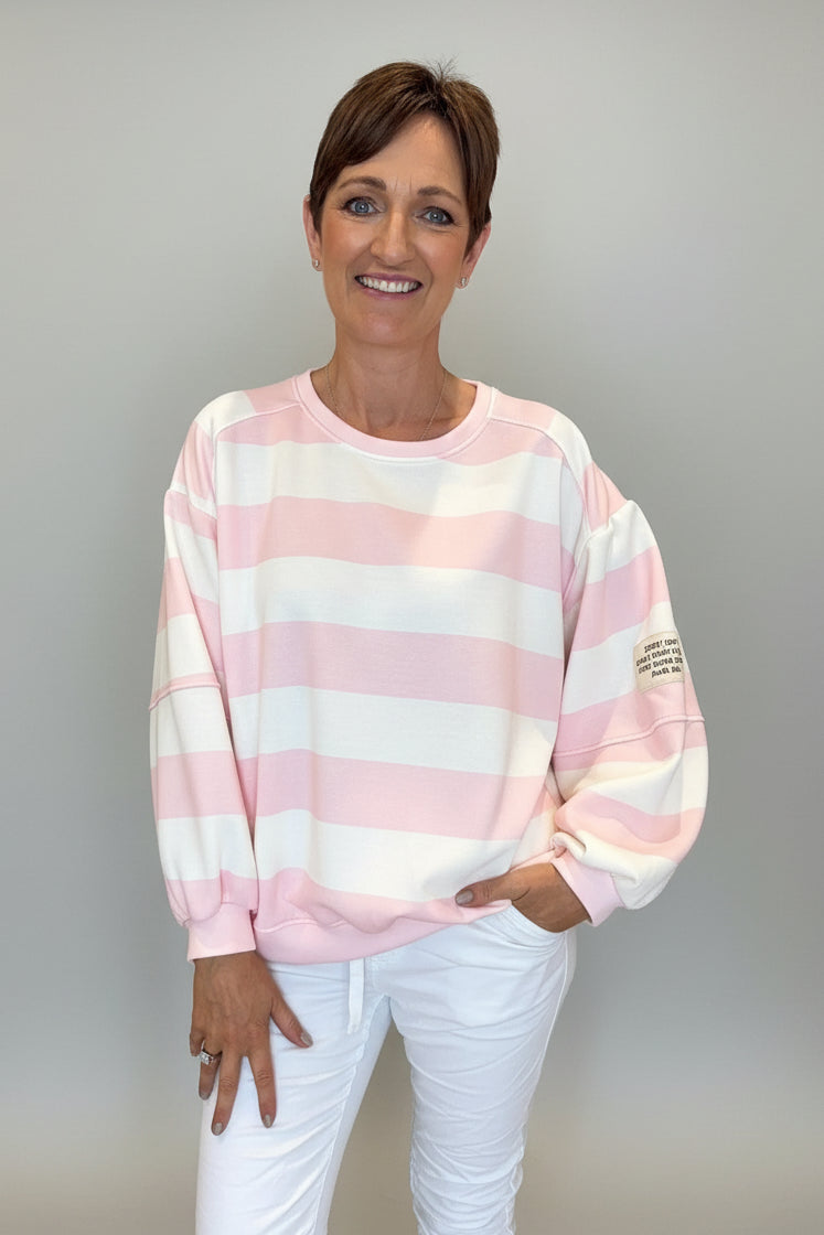 Bibi Stripe Cotton Sweater