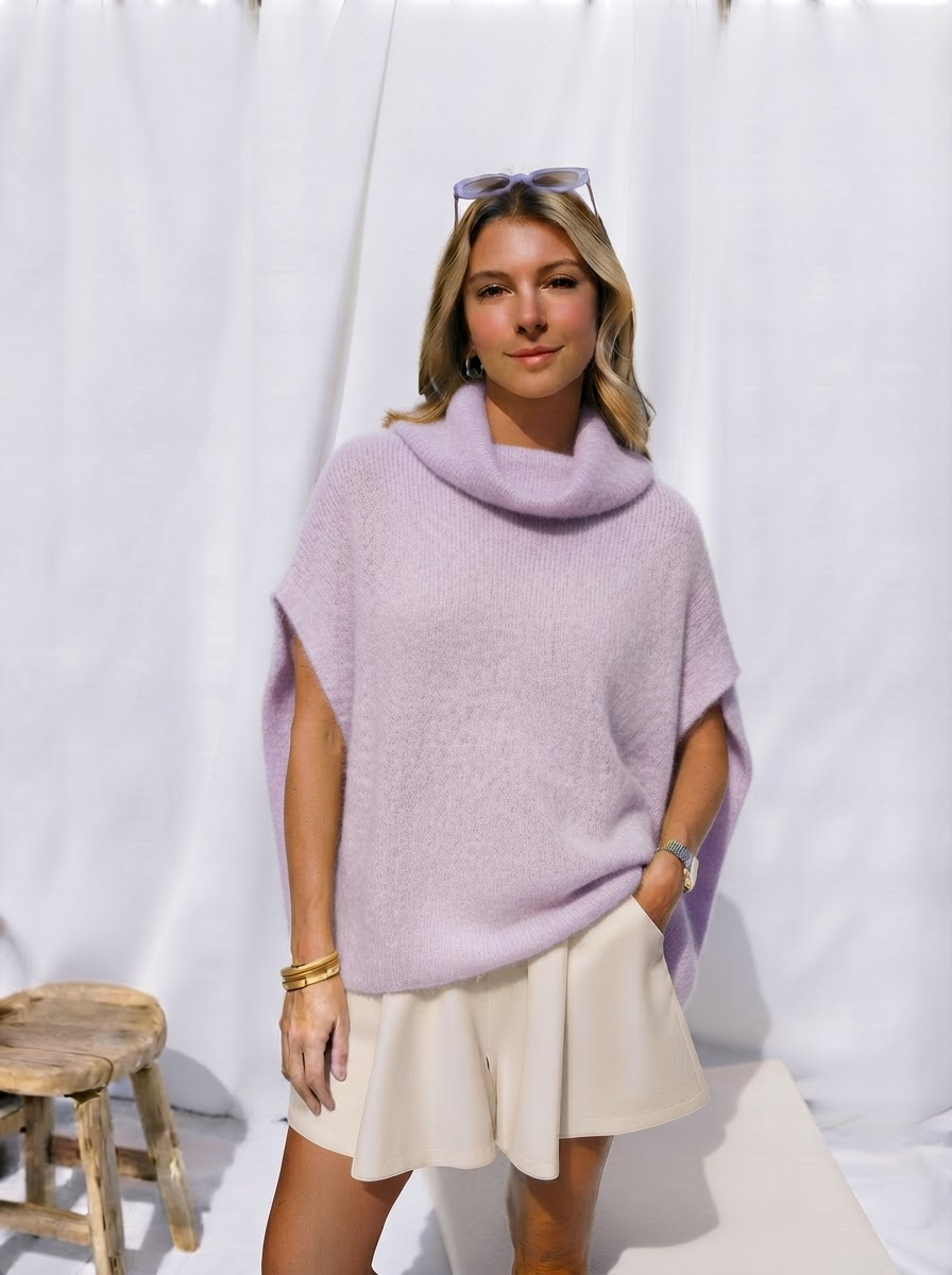 Kelsy Alpaca Knit Polo-4