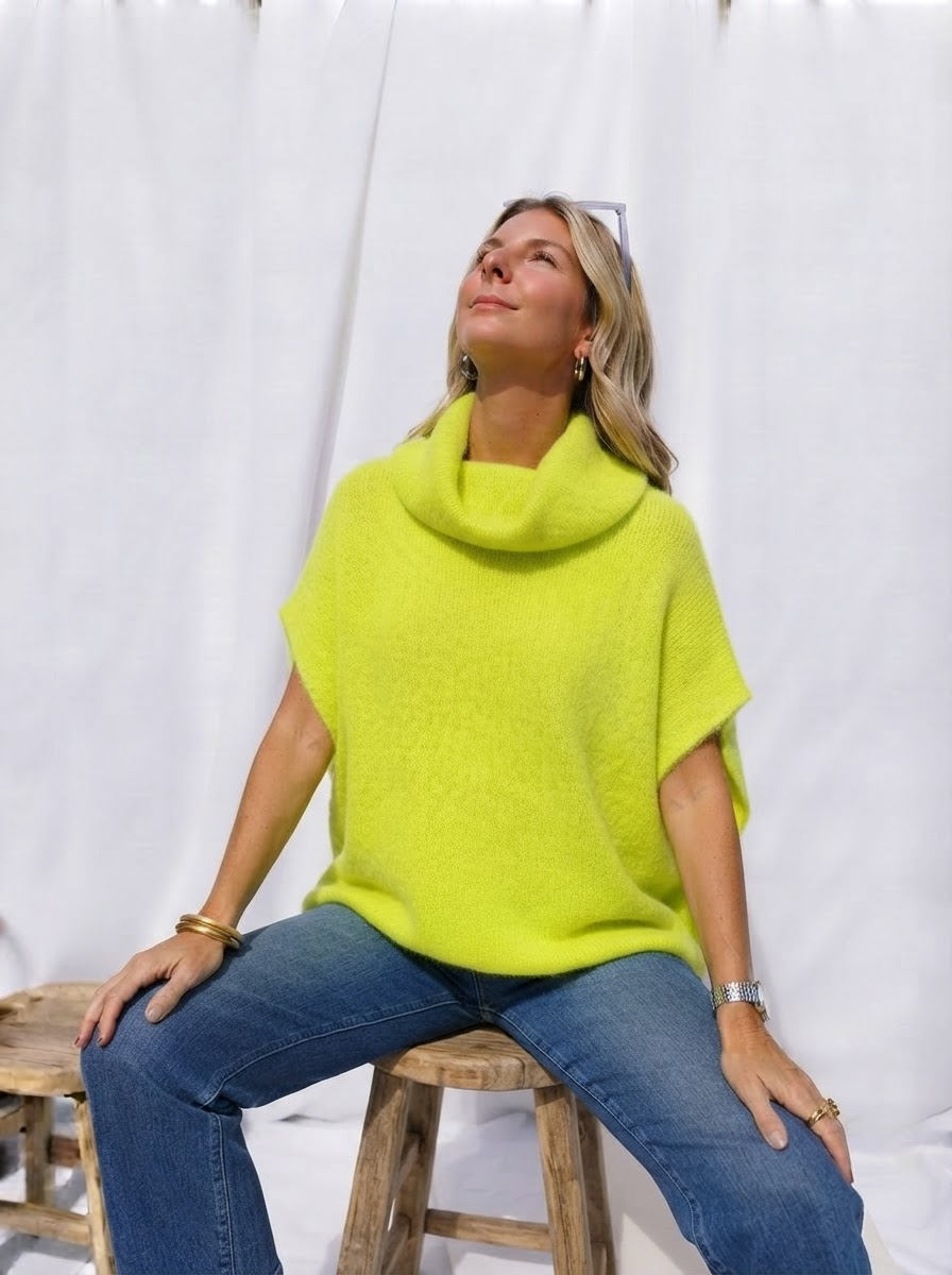 Kelsy Alpaca Knit Polo-2