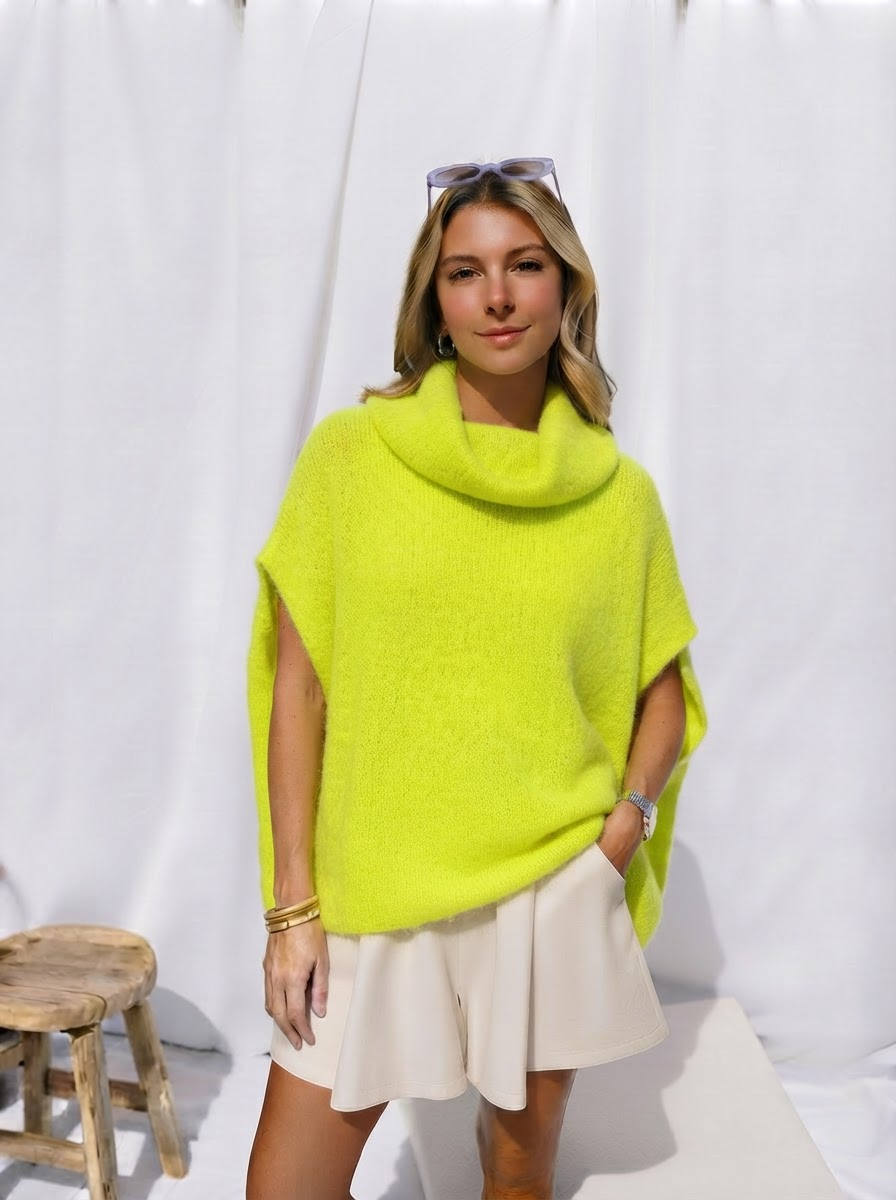 Kelsy Alpaca Knit Polo-1