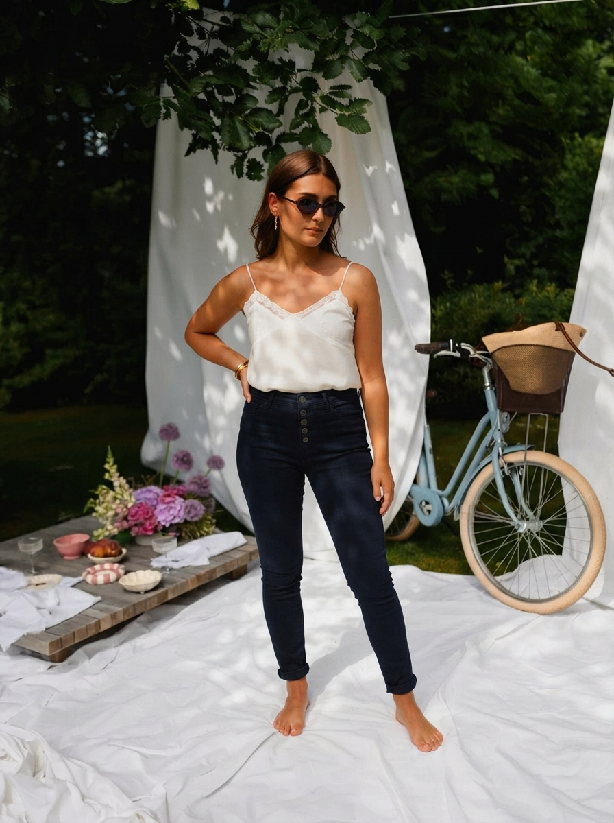 Melly Super Soft Jeans – Button-5