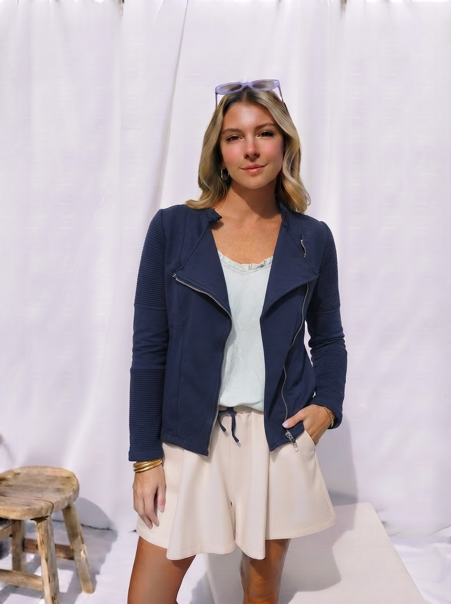 DECK Cotton Biker Jacket-3