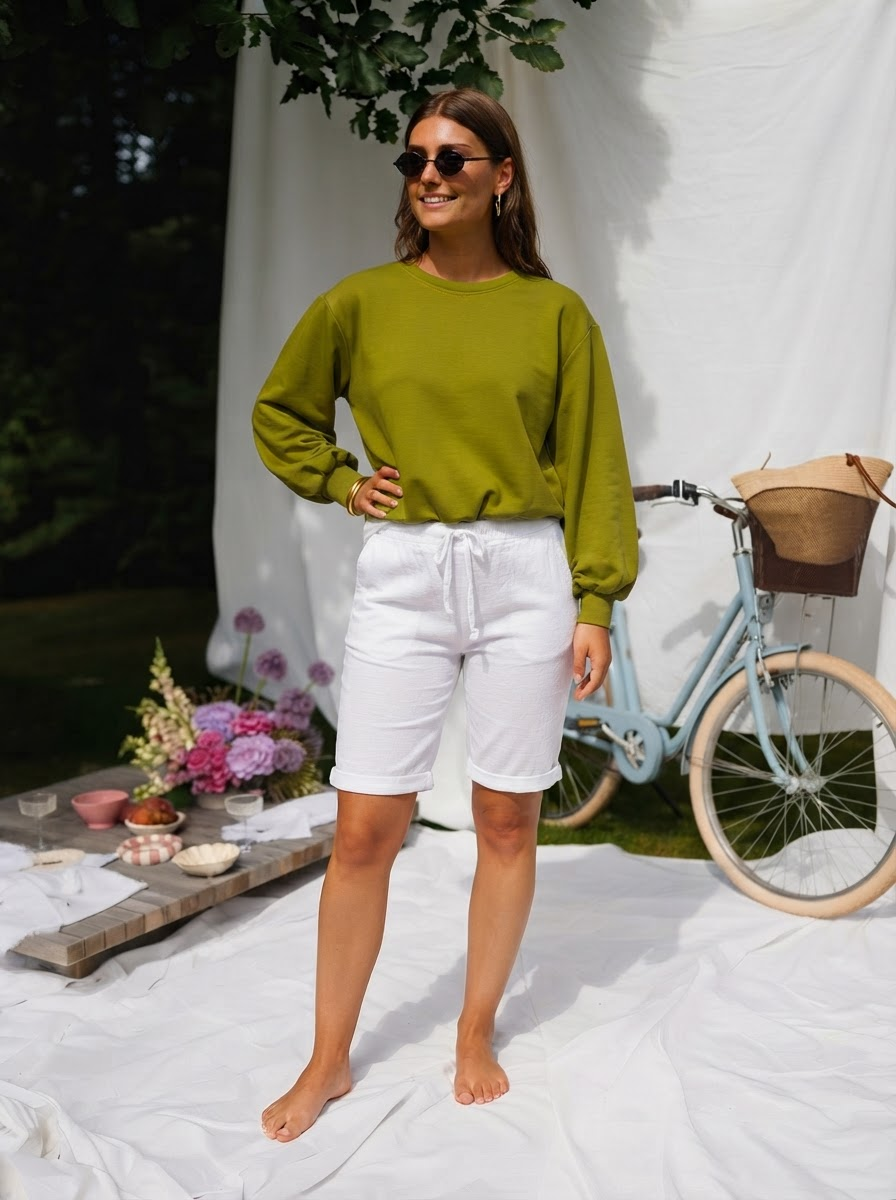 Soft Touch Puff Hem Long Sleeve Top