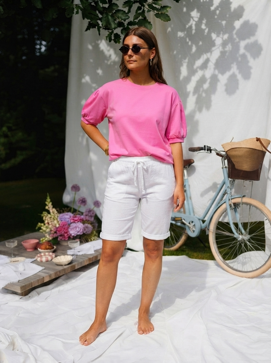 Soft Touch Puff Hem Top-1