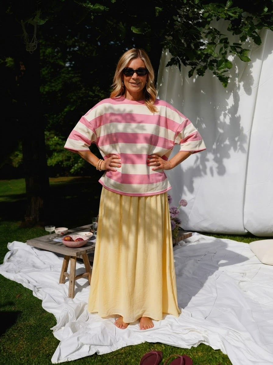 Stripe Oversized Tee-1