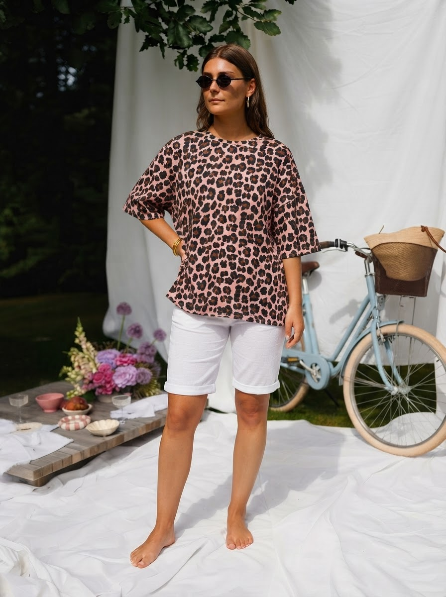 Leopard Print Relaxed Top