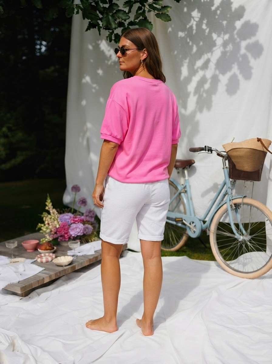 Soft Touch Puff Hem Top-2