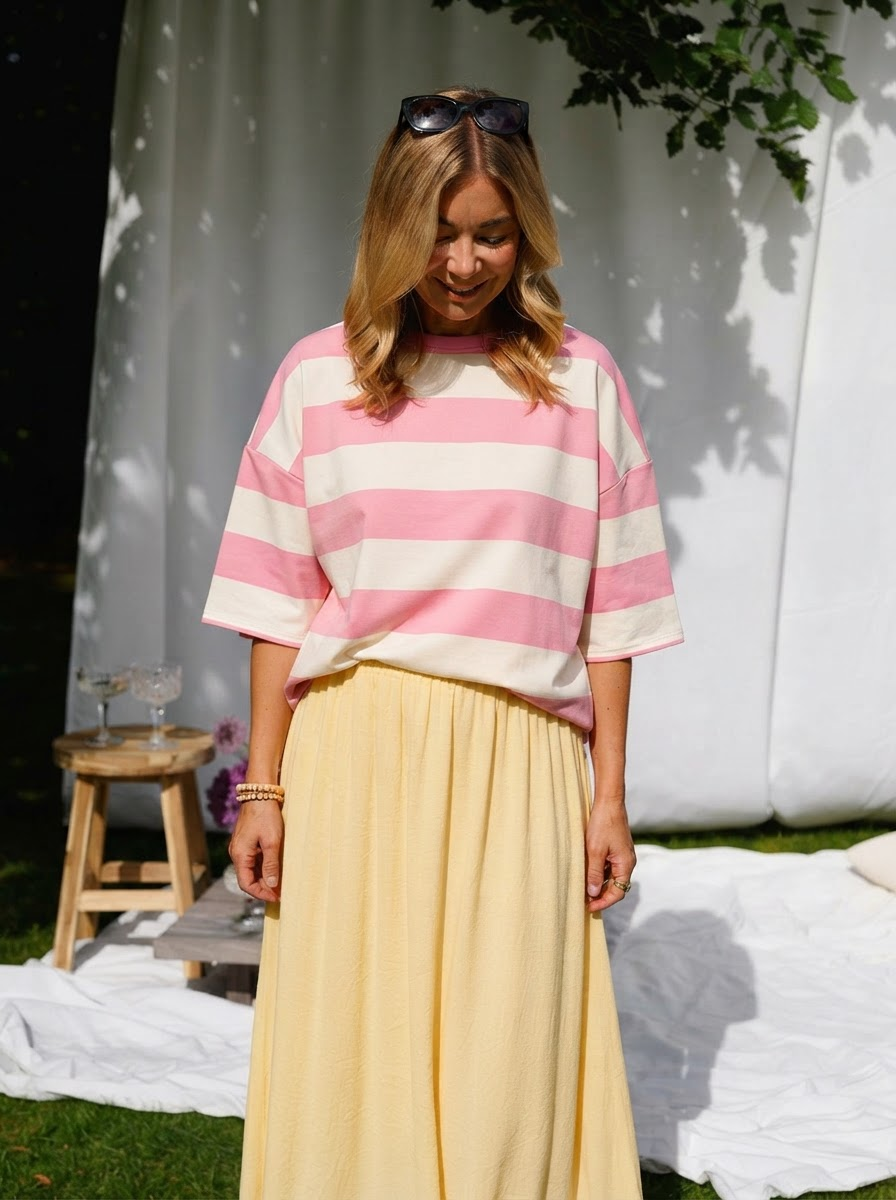 Stripe Oversized Tee-2