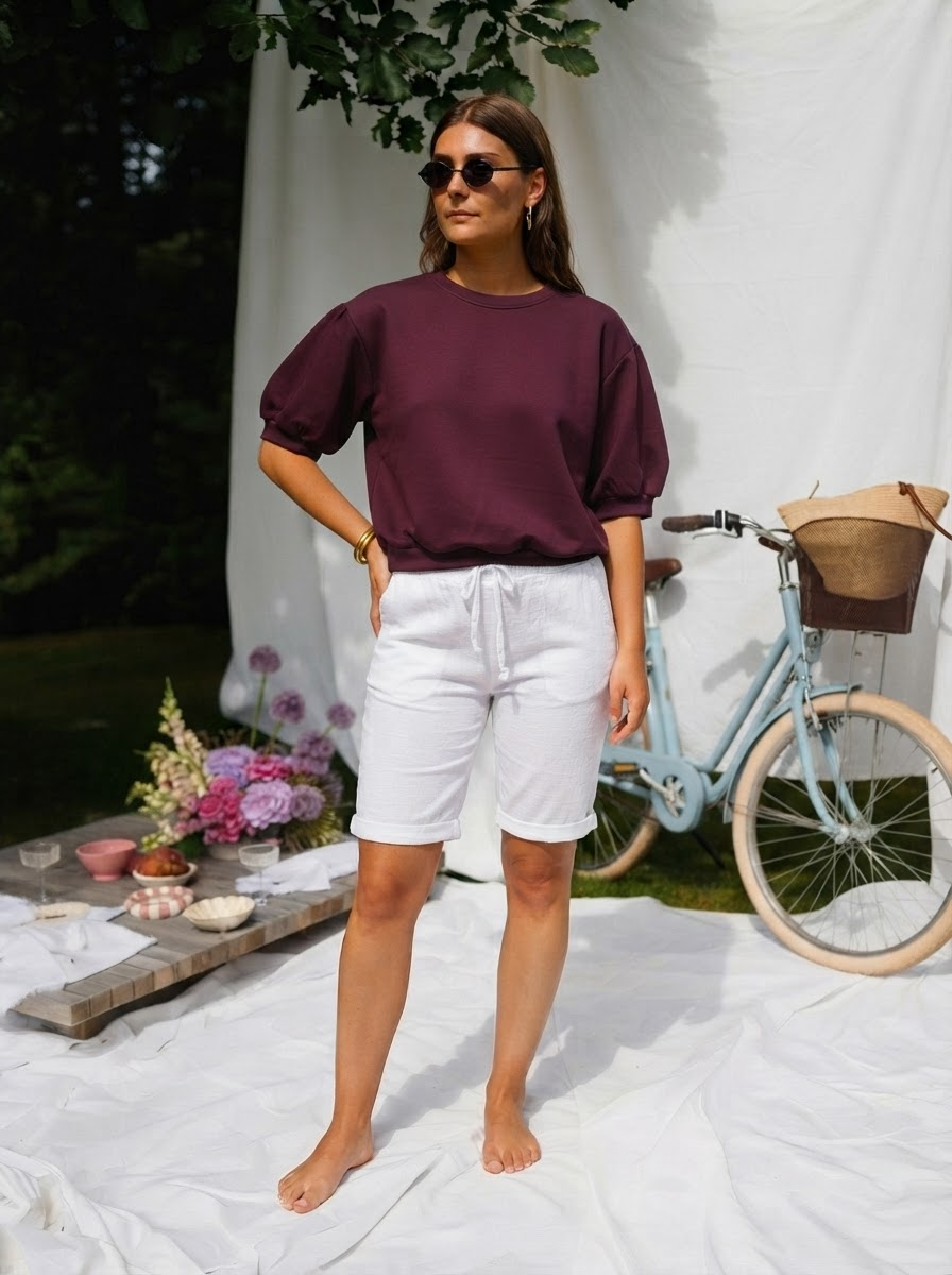 Soft Touch Puff Hem Top-5