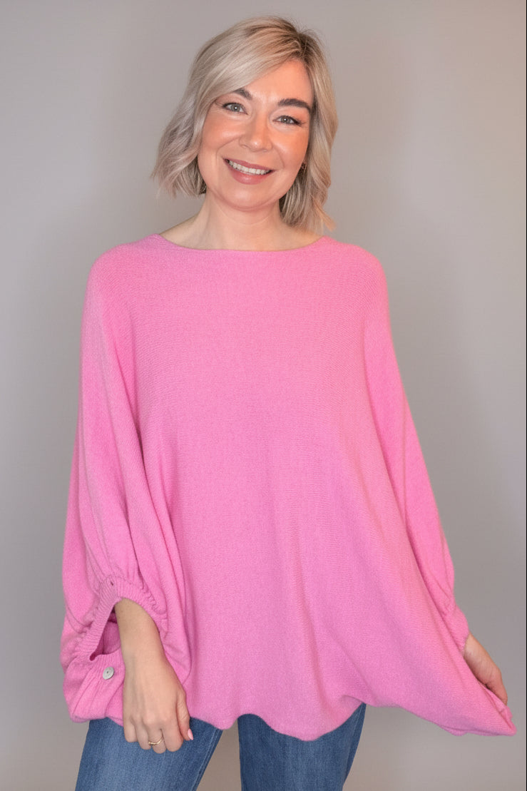 Sadie Ruched Sleeve Knit-1